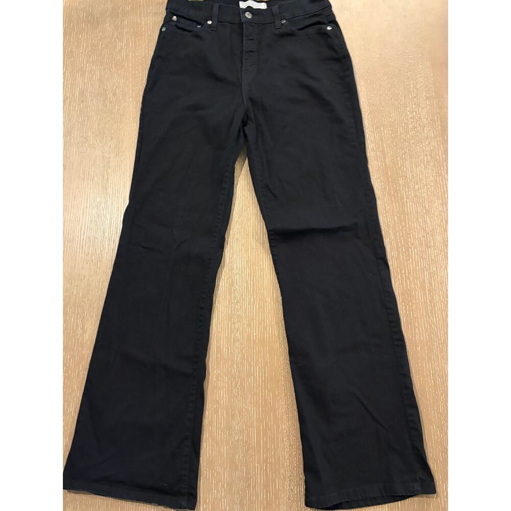 Levis Womens 512 Perfectly Slimming 30x30 Bootcut Black Wash Jeans Size 12
